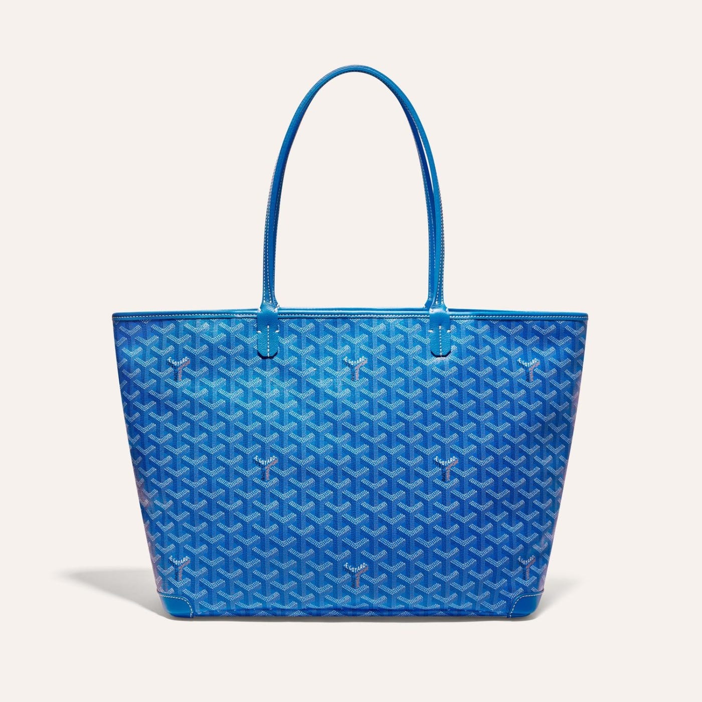 Goyard Artois Tote MM Sky Blue Goyardine Canvas & Chevroches Calfskin Palladium Hardware - Image 1